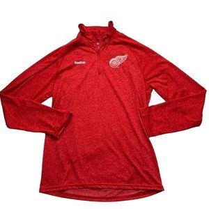 Reebok womans redwings quarter zip M